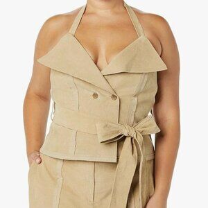 Making the Cut Deconstructed Corduroy Corset Top by Yannik Size 4X NWT
